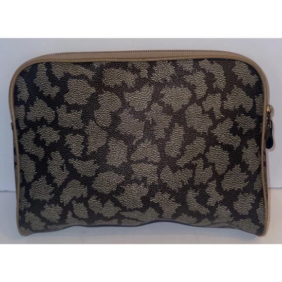 YVES Saint LAURENT YSL Vintage Giraffe print Clutch Pouch Bag authentic - Picture 2 of 10